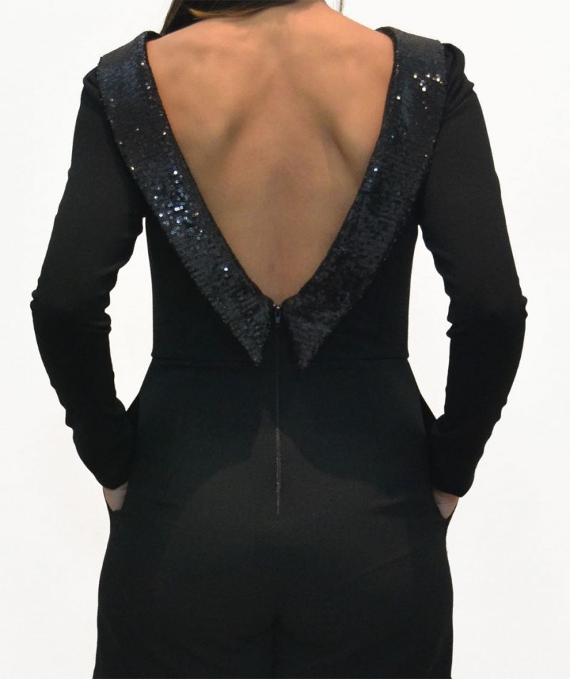 Mono Negro Lentejuelas